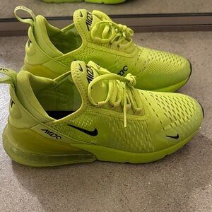 Nike Air Max 270 Neon Green Athletic Shoes